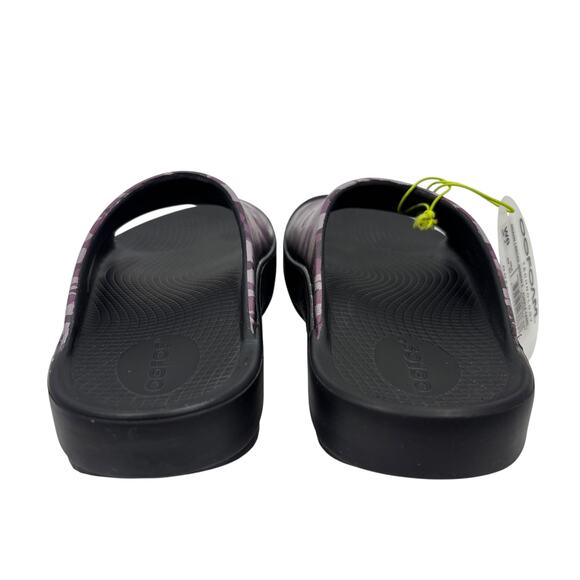 NEW Oofos Ooahh Slide Sandals Womens 6 Limited Edition Purple Camo Recovery - Picture 3 of 6